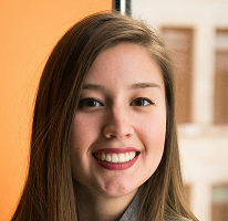 Retrato de Victoria Lawson, CFO, líder de empresa de negociação financeira